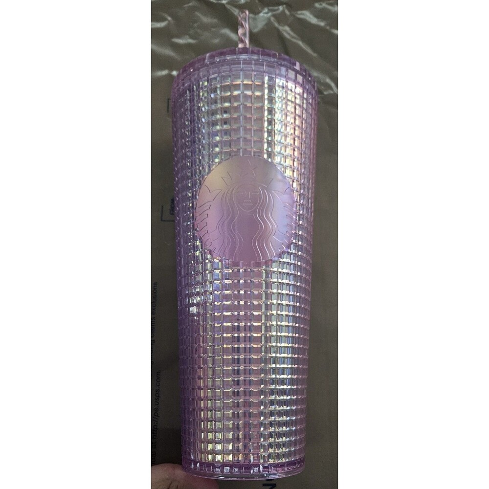 Starbucks Purple Iridescent Studded Tumbler w/ Straw 24 oz (710 mL)